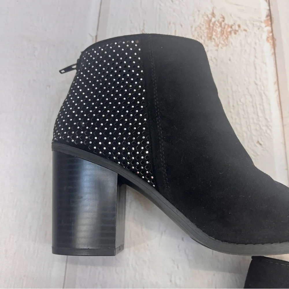 Madden NYC Women's Rain Zip Up‎ High Heel Ankle Boots Black Size 9